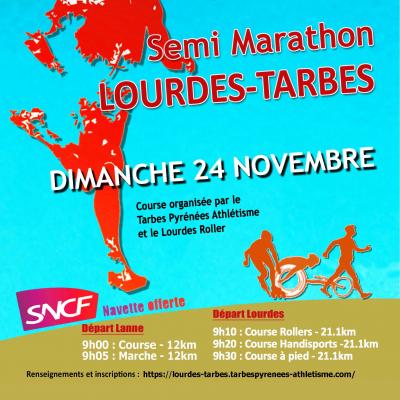 Le semi‐marathon Lourdes–Tarbes