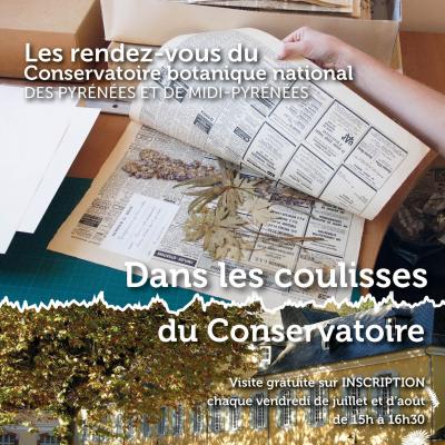 Découvrez les coulisses du Conservatoire Botanique National  des Pyrénées et Midi-Pyrénées