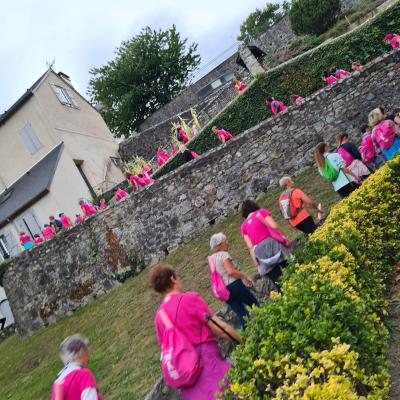 Reportage sur le village d'Octobre Rose au sein du Parc thermal d'Argeles-Gazost ce 02 Octobre