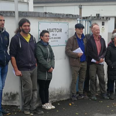 Le collectif pour le maintien de l'abattoir de Haute-Bigorre