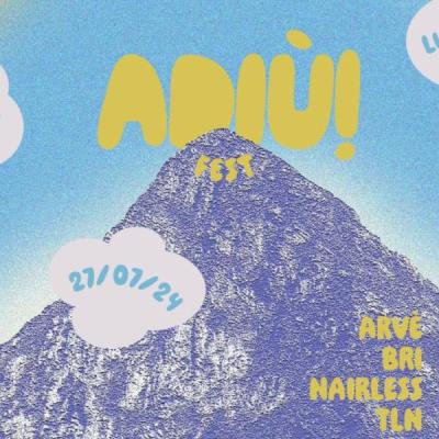 Une montagne violette sur un fond ensoleillé pour matérialiser le festival