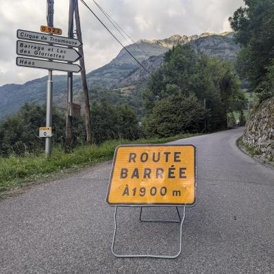 La D923 toujours fermée mardi