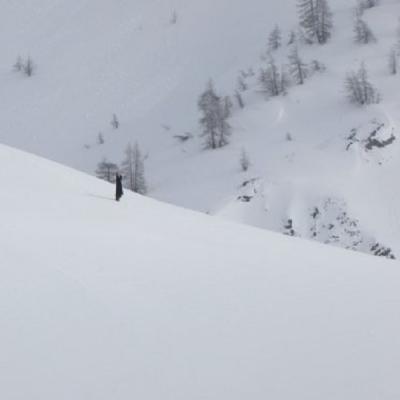 autoportrait dans la neige