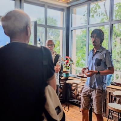 lors du vernissage 1er août