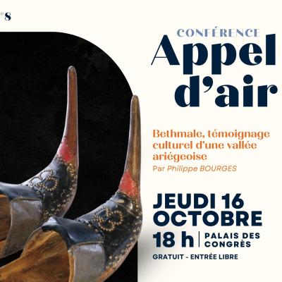 8e Conférence Appel d'Air ce jeudi 16 Octobre à Lourdes