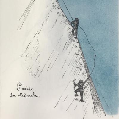 dessin d'Henri Brulle sur une arrête