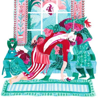 blanc flocon et les sept naines, illustr: Karrie Fransman