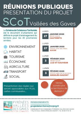 RÉUNIONS PUBLIQUES  SCoT PYRÉNÉES VALLÉES DES GAVES 