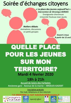 Une soirée pour réfléchir ensemble sur la place des jeunes sur notre territoire