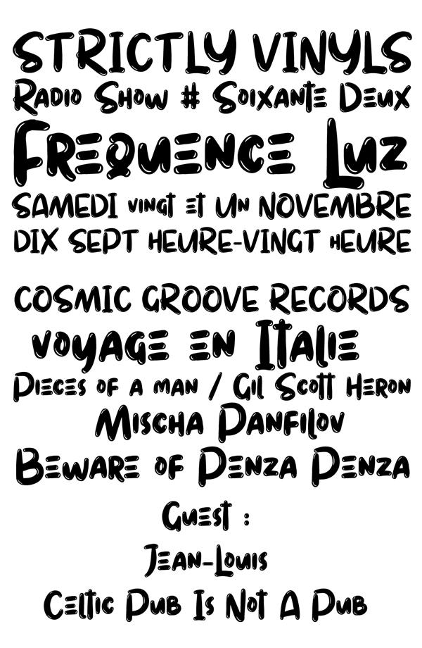 Strictly Vinyls Frequence Luz