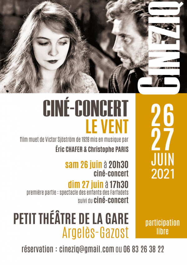 Un Ciné Concert avec Cinéziq ces 16 et 27 Juin 2021