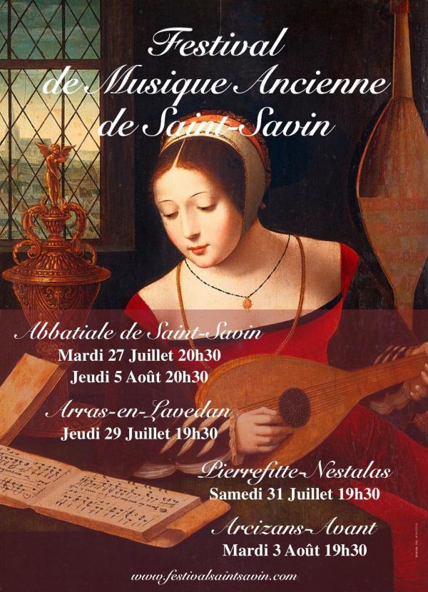 Du 27 Juillet au 05 Aout, retrouvez le Festival de Musique Ancienne de Saint-Savin 