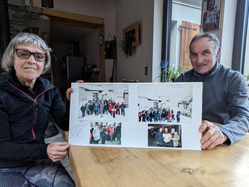 Jeanine et Jean-Pierre et des photos du téléphérique