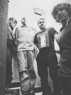Les membres du Groupe O.G.R.E. avec le nouveau bassiste 