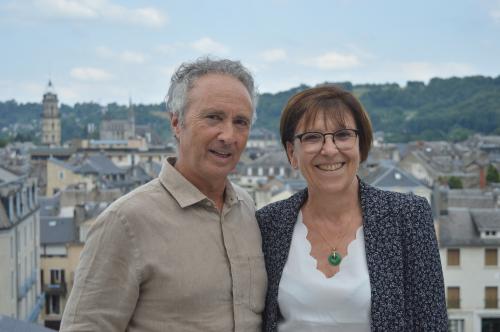 Didier Brunschwig, président des Voix du Vallon et Nadine Laurens, directrice artistique.