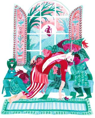 blanc flocon et les sept naines, illustr: Karrie Fransman