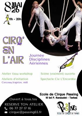 Première édition de Cirq' En L'Air ce 08 mai à Tarbes